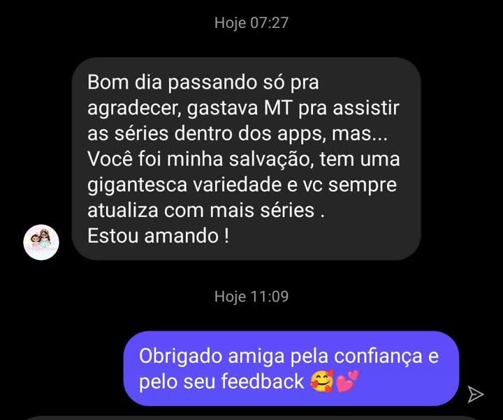Depoimento de assinante